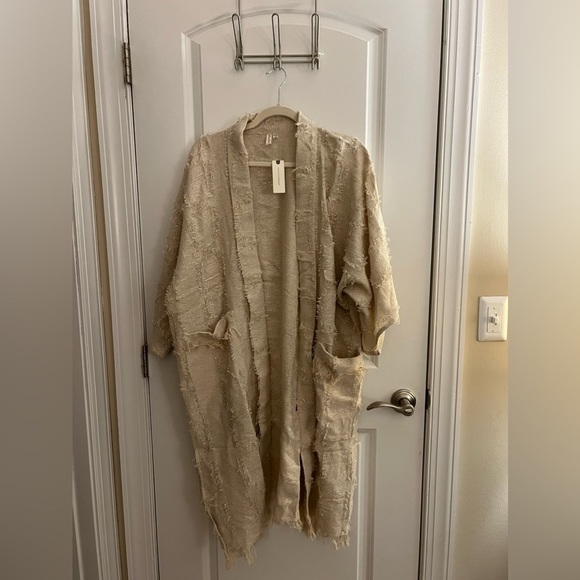 Anthropologie Fringed Open Kimono Cardigan - Picture 4 of 6